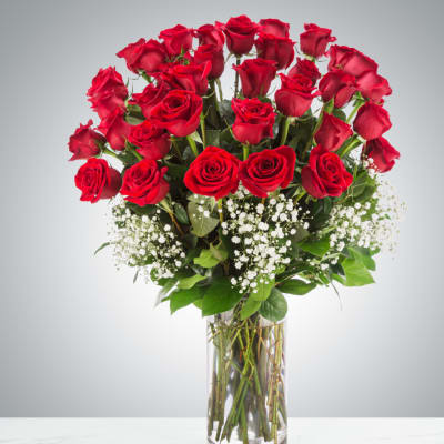 Grandeur Long Stem Rose Arrangement