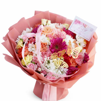 Sweet Butterfly Garden bouquet