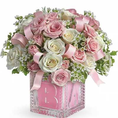 Baby's First Block by Teleflora - Pink