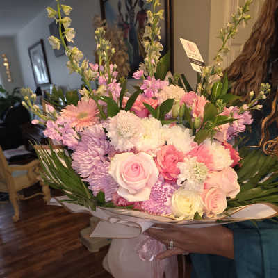 Korean wrapped large custom bouquet