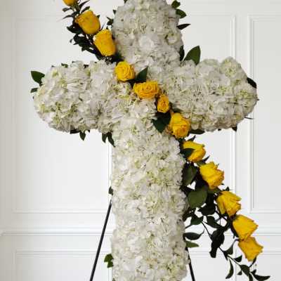 White and Yellow Cross