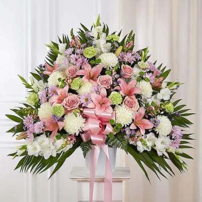 Pastel colors standing basket