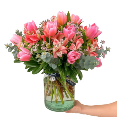 Blushing Tulip Garden