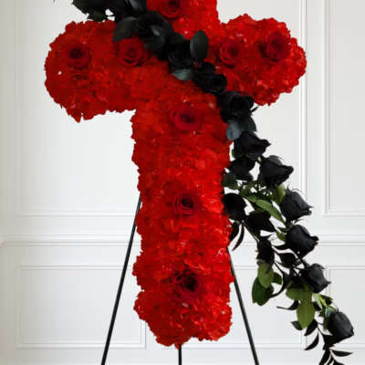 Pure Love Red and black Cross