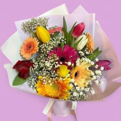 Tulips and Gerberas Bouquet