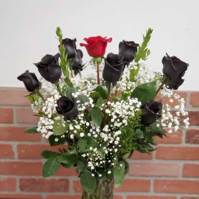 Black Rose's with 1 Red