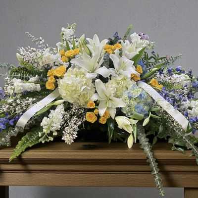 Angelic Embrace Casket Spray