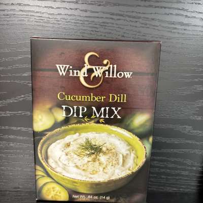 Box of Wind & Willow cucumber dill dip mix