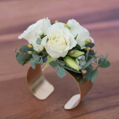 Elegant Bangle Corsage - Roses