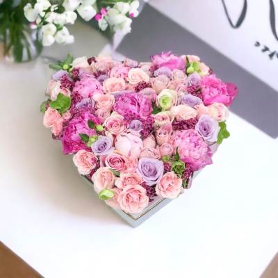 Pink Galore Heart Box