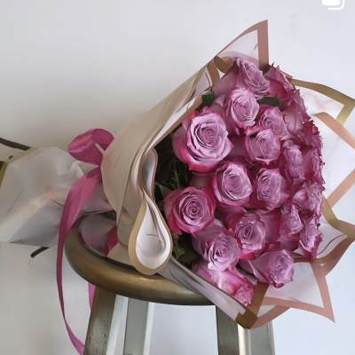 Purple Rose Bouquet