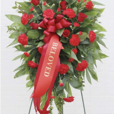 Classic Red Funeral Spray