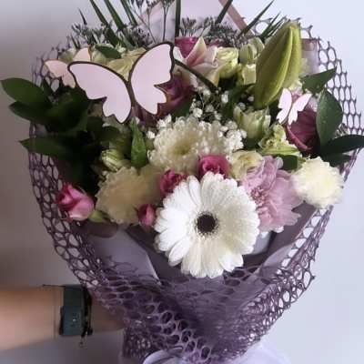 Purple Summer Hand Bouquet