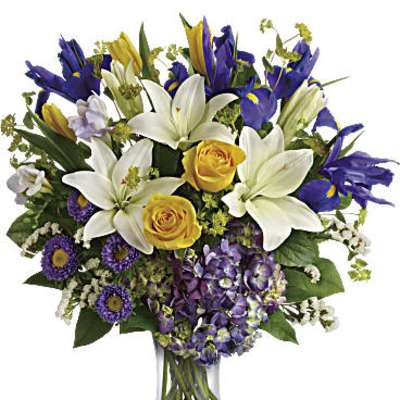 Teleflora's Floral Spring Iris Bouquet