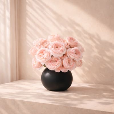 Blush Garden Rose Arrangement