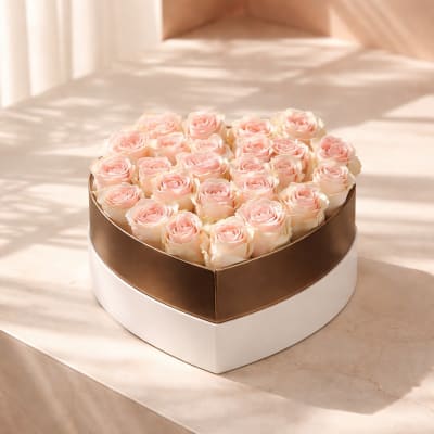 Heart-Shaped Rose Arrangement