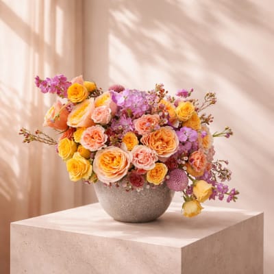 Golden Garden Rose Arrangement