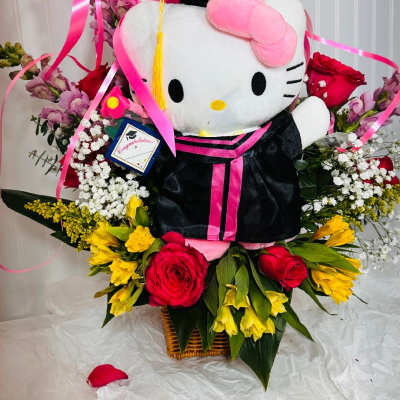 Hello Kitty con rosas