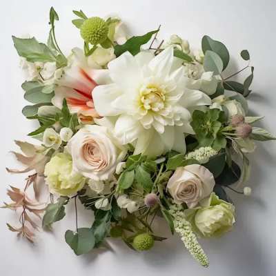 Neutral Hand-Tied Bouquet