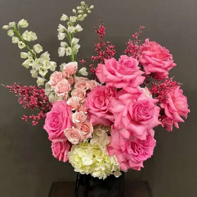 Softly Spoken - Luxurious Vase Arrangement (Deluxe Size Pictured)