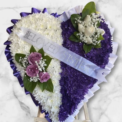 Half Heart Medium Funeral