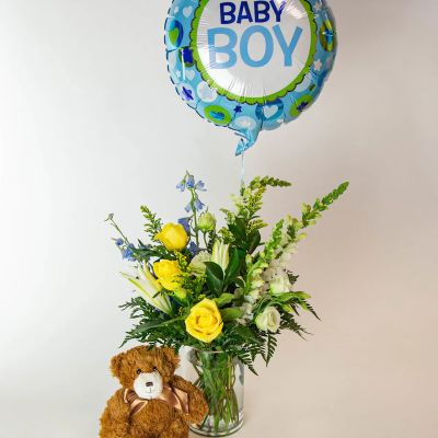 NEW BABY BOY BOUQUET