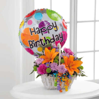 Happy Blooms Basket
