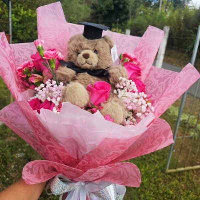 Pink Pride Graduation Bouquet