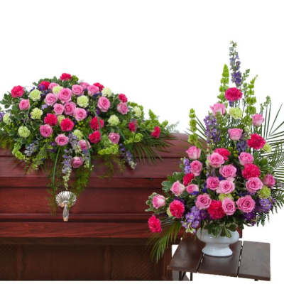 Forever Cherished Funeral Flowers Set ( 2 Day Min Before Service)