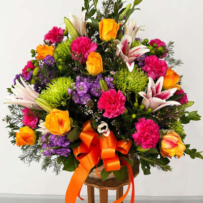 Pastel Sympathy Basket