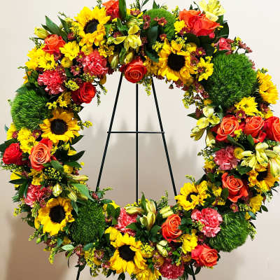 22" Autumnal Memories Wreath