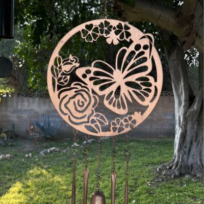 Metal Butterfly Wind Chime