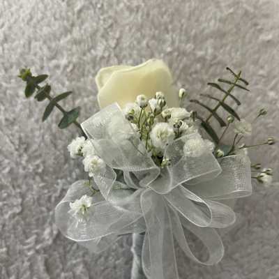 White Boutonniere