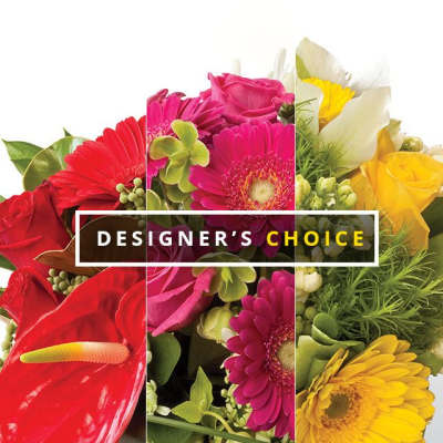 Colorful mixed bouquet with roses, gerbera daisies, and calla lilies