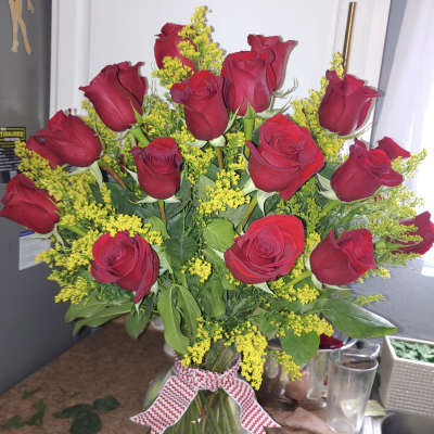 1 dz. Long Stem Red Roses