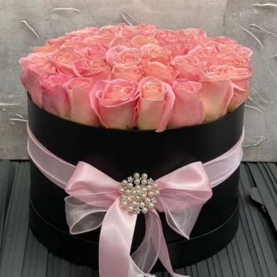 Pink rose box