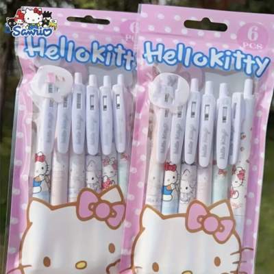Two Hello Kitty pen sets in pink packaging