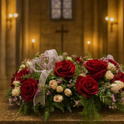 Always and Forever Floral Urn