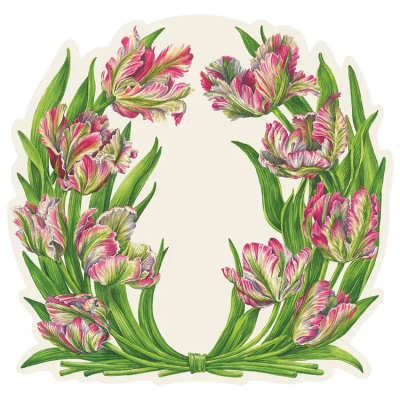 Die-cut Parrot Tulip Placemat