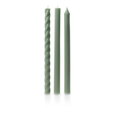 Assorted Candle Tapers 3-Pack - Hinoki Sage