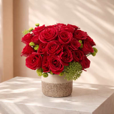 Classic Red Rose Arrangement