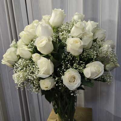 Heavenly peace vase bouquet