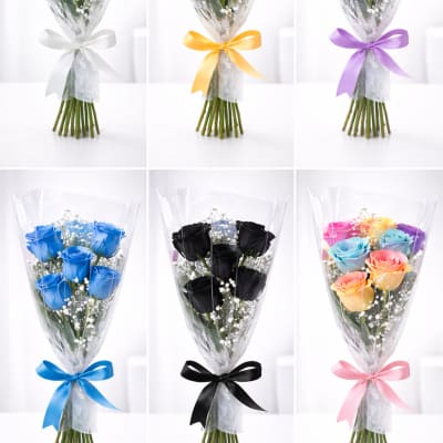 Signature rainbow roses collection