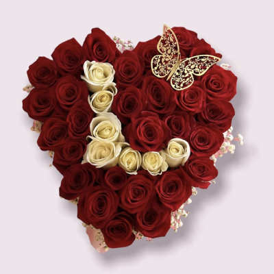 Rose Heart With A Letter