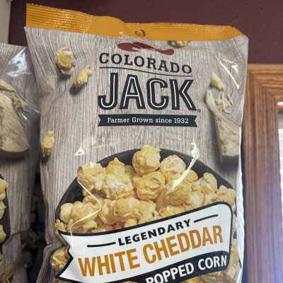 Bag of Colorado Jack white cheddar popped corn