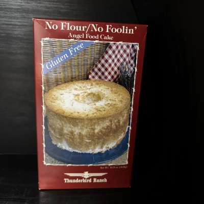 Box of gluten-free angel food cake mix