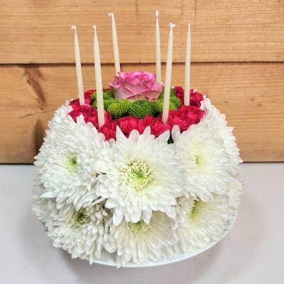 Wonderful Wishes Floral Cake