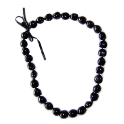 Kukui Nut Lei - Black