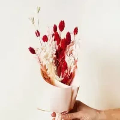 Strawberry Fields Mini Dried Bouquet