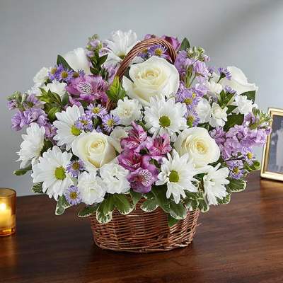 Peace, Prayers & Blessings Lavender & White